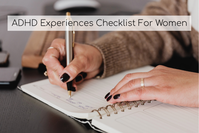 ADHD Experiences Checklist For Women